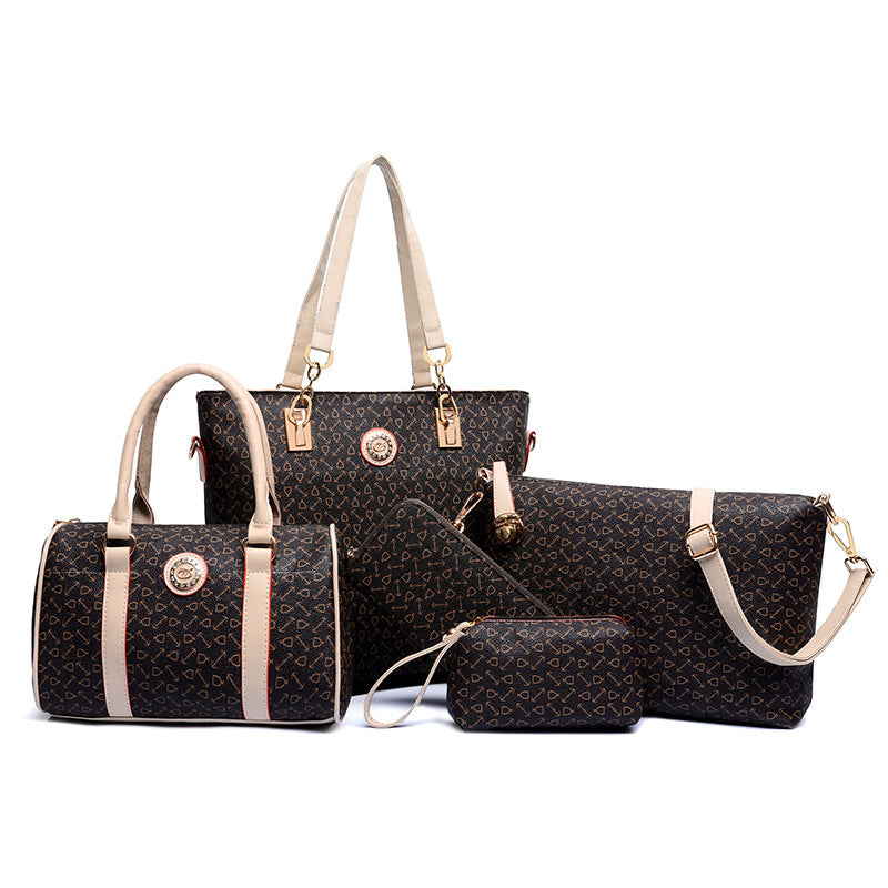 Women's Arrow Pattern Six-Piece Bag Set