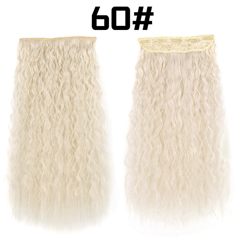 22-Inch Long Curly Synthetic Hair Extensions – Bulk Braiding Hair for Natural Styles
