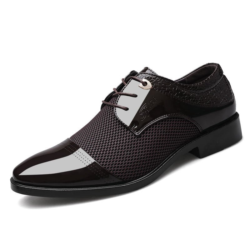 Men's Patent Leather Business Casual Shoes