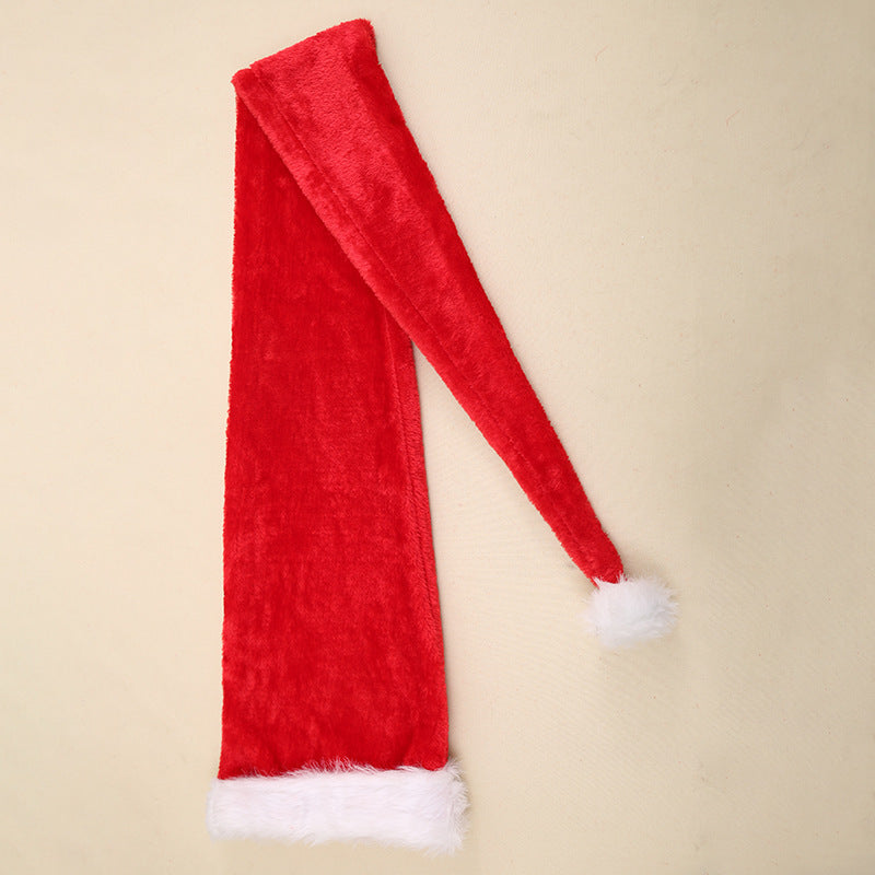 Extra Long Plush Santa Hat – Adult & Child Christmas Hat
