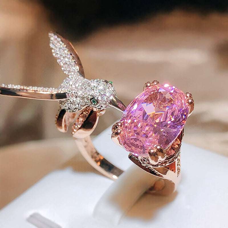 Adjustable Hummingbird Ring