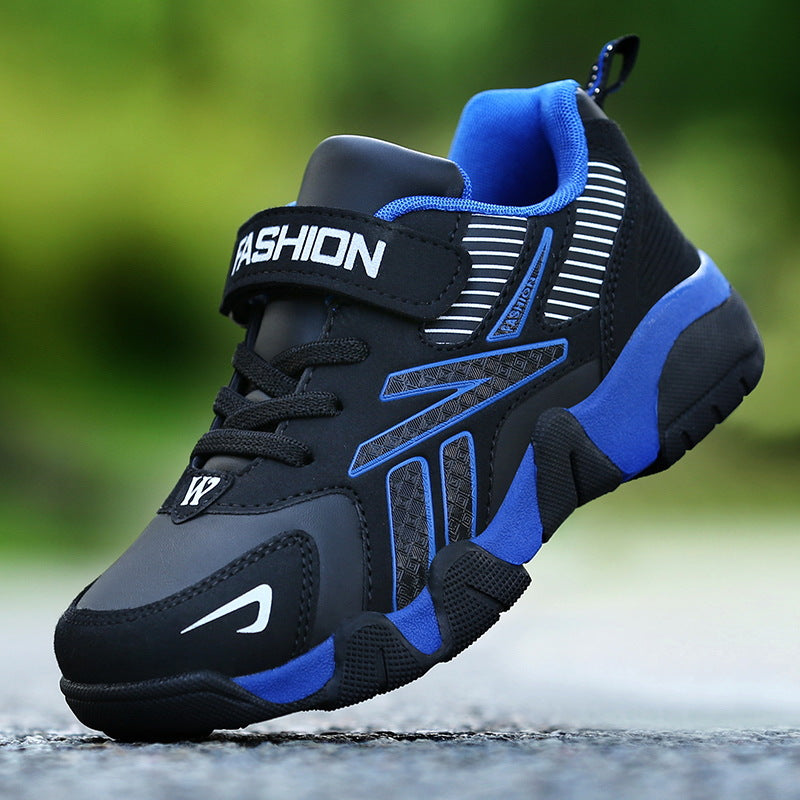 Kids' Casual Leather-Look Trainers