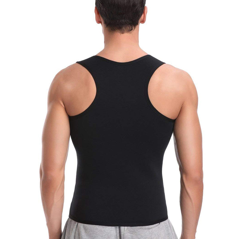 Men's Black Sports Shapewear Vest