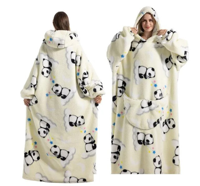 Relaxed-Fit Blanket Nightgown