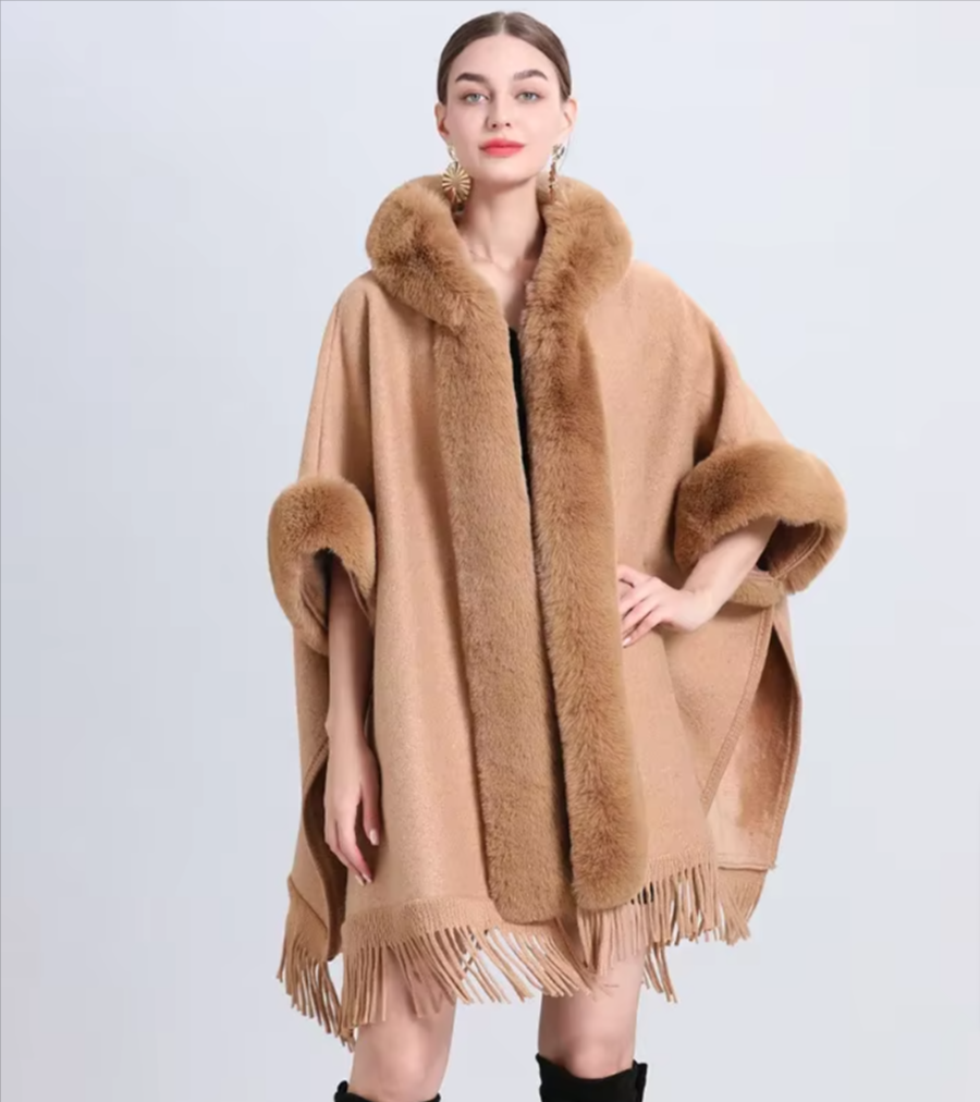 Women's Batwing Tassel Cardigan
