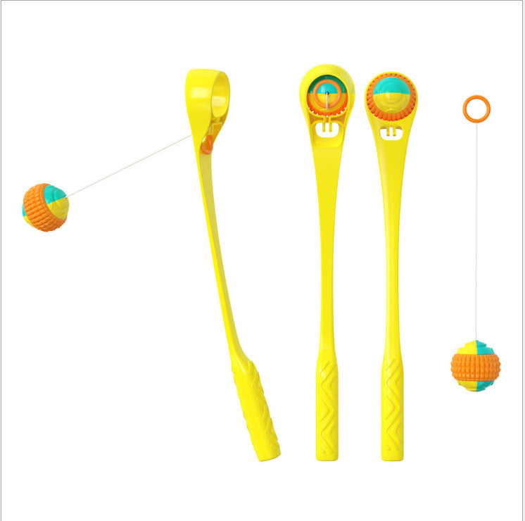 Jouet multifonctionnel pour animaux de compagnie – Balle de tennis pour chiens | Balle à rapporter interactive