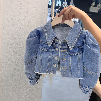 Girls' Sweet Denim Set