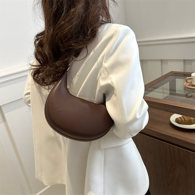 Women’s Textured Crescent Shoulder Bag