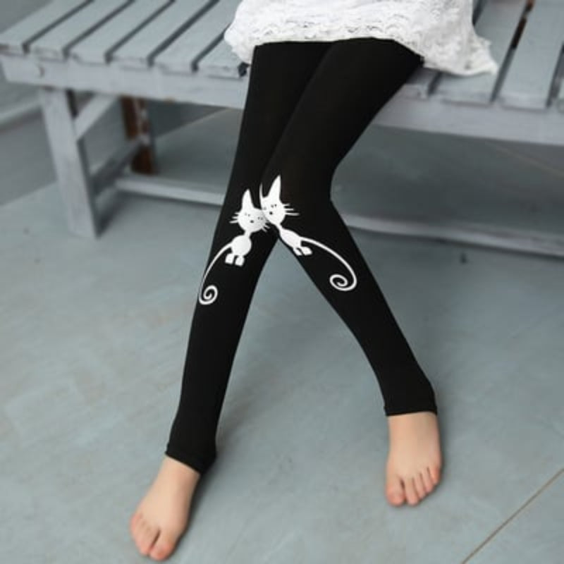 Kids' Cotton-Blend Stretch Leggings