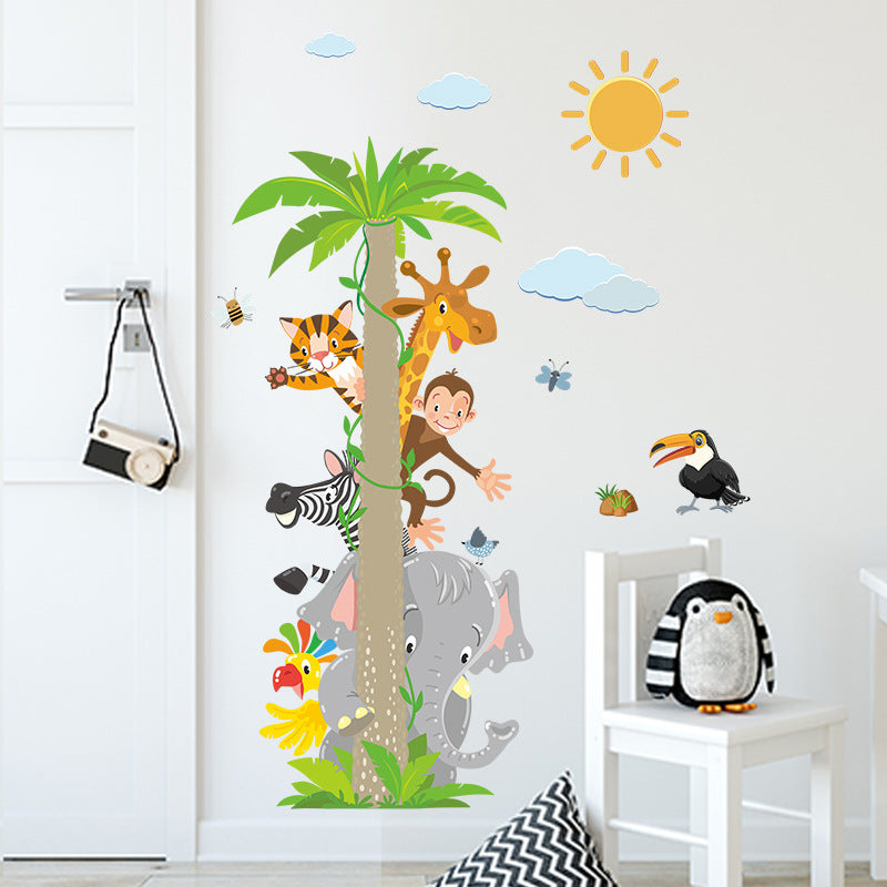 Tier Kokospalme Wandaufkleber für Kinderzimmer Deko