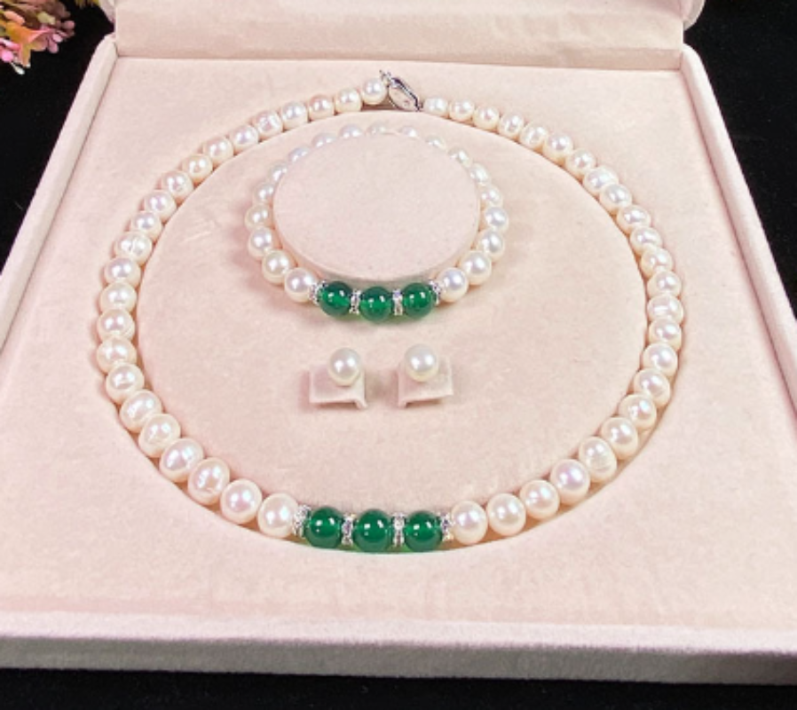 Agate & Pearl Jewellery Set