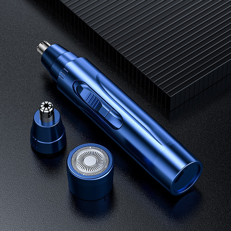 USB Rechargeable Waterproof Ear & Nose Hair Trimmer – Painless Grooming for Men & Women