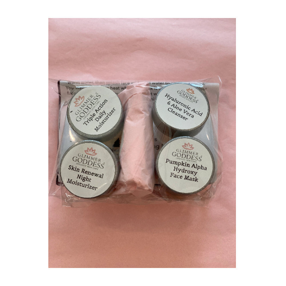 Bio-Hautpflege-Testset – Reiniger, Serum & Feuchtigkeitscreme Starter-Kit