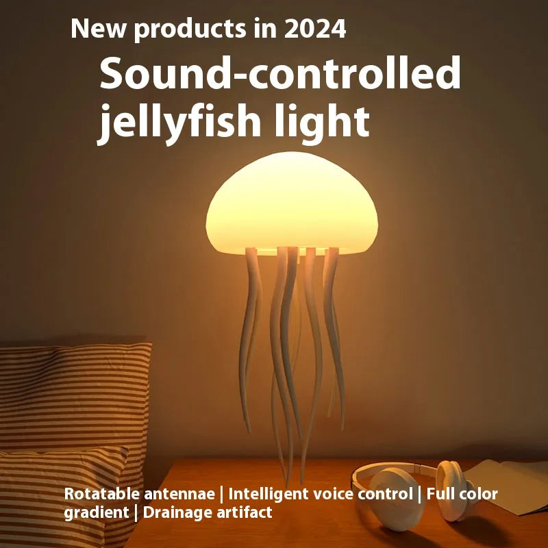 Jellyfish LED Lamp – Glowing Night Light & Room Decor