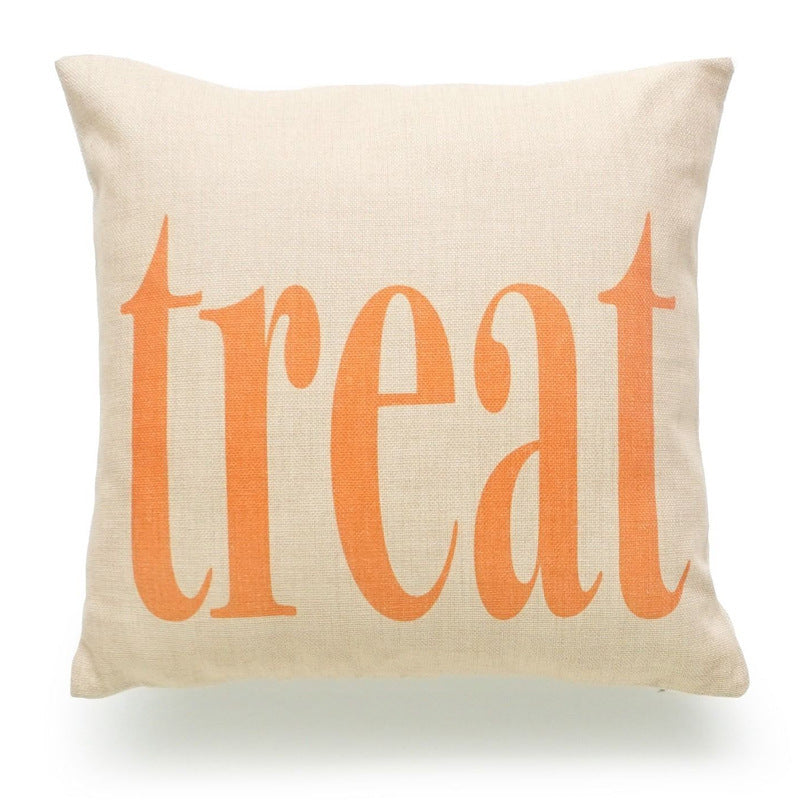 Halloween Cotton-Linen Cushion Cover