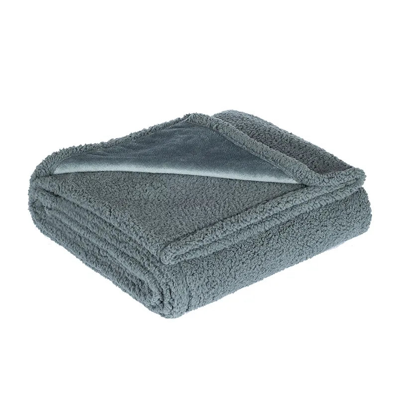 Flannel Sherpa Pet Blanket