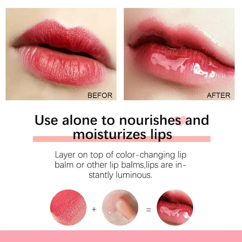 5-Shade Plumping Lip Oil – Hydrating Coconut Oil Lip Gloss