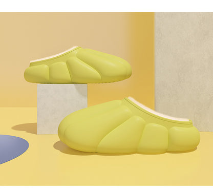 Couple Pumpkin Cotton Slippers – Matching Indoor House Shoes for Two