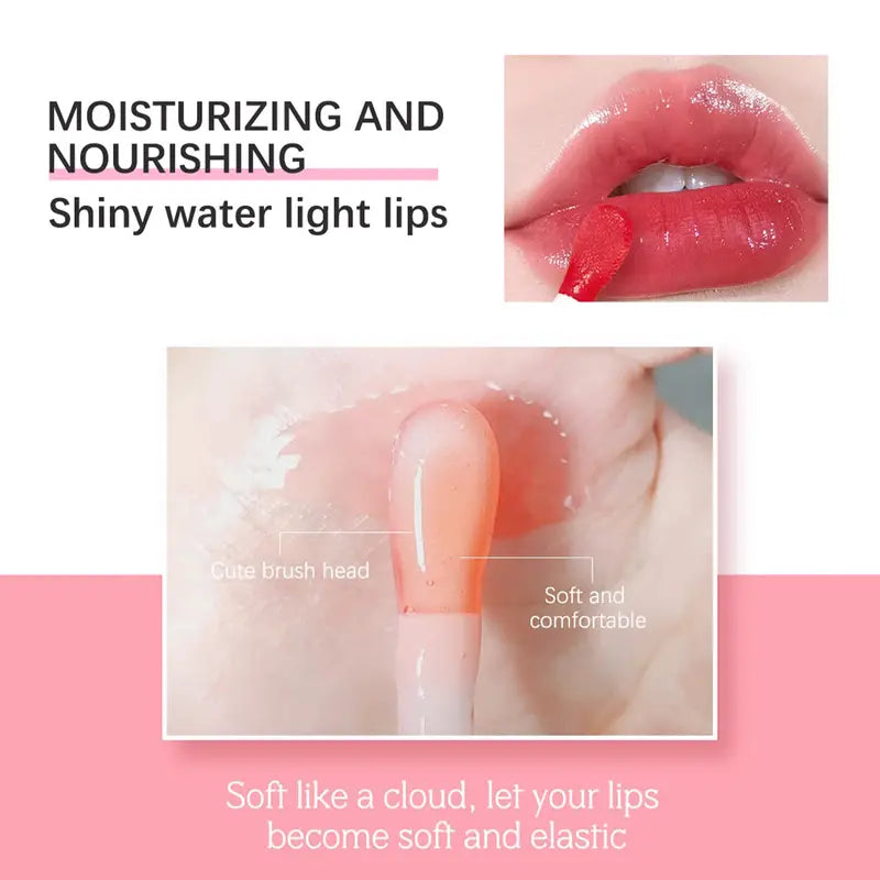 5-Shade Plumping Lip Oil – Hydrating Coconut Oil Lip Gloss