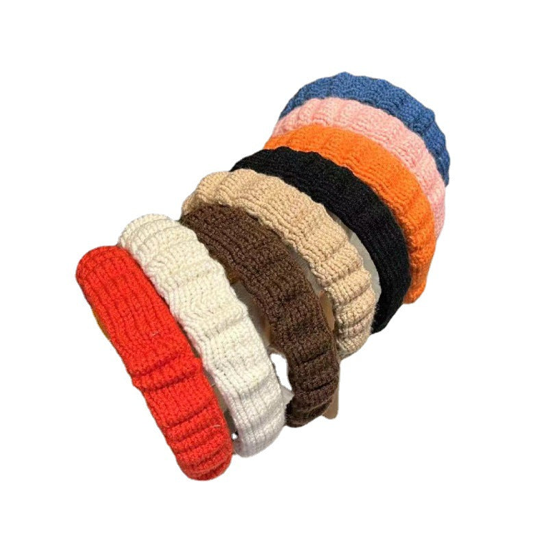 Retro Woolen Headband for Women – 8 Colours