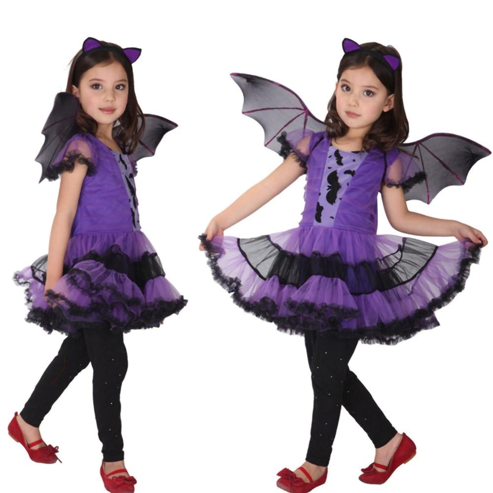 Children's Purple Halloween Costume Dress