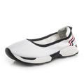 Damen-Ballerinas aus echtem Leder – runde Zehen, Slip-On-Schuhe