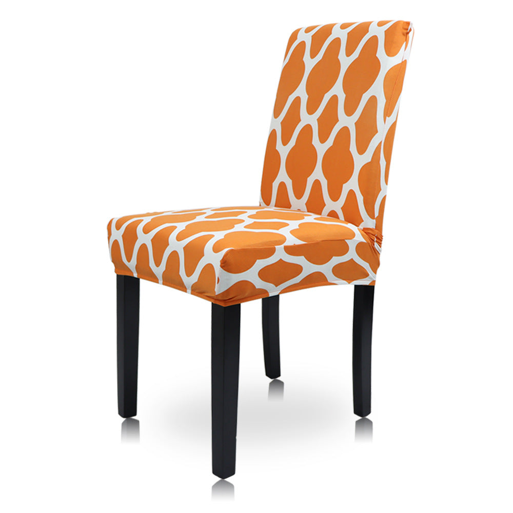 Geometric Stretch Chair Cover