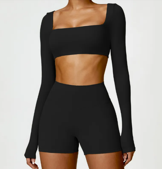 Damen Langarm-Sporttop – Alltägliche Fitnesskleidung