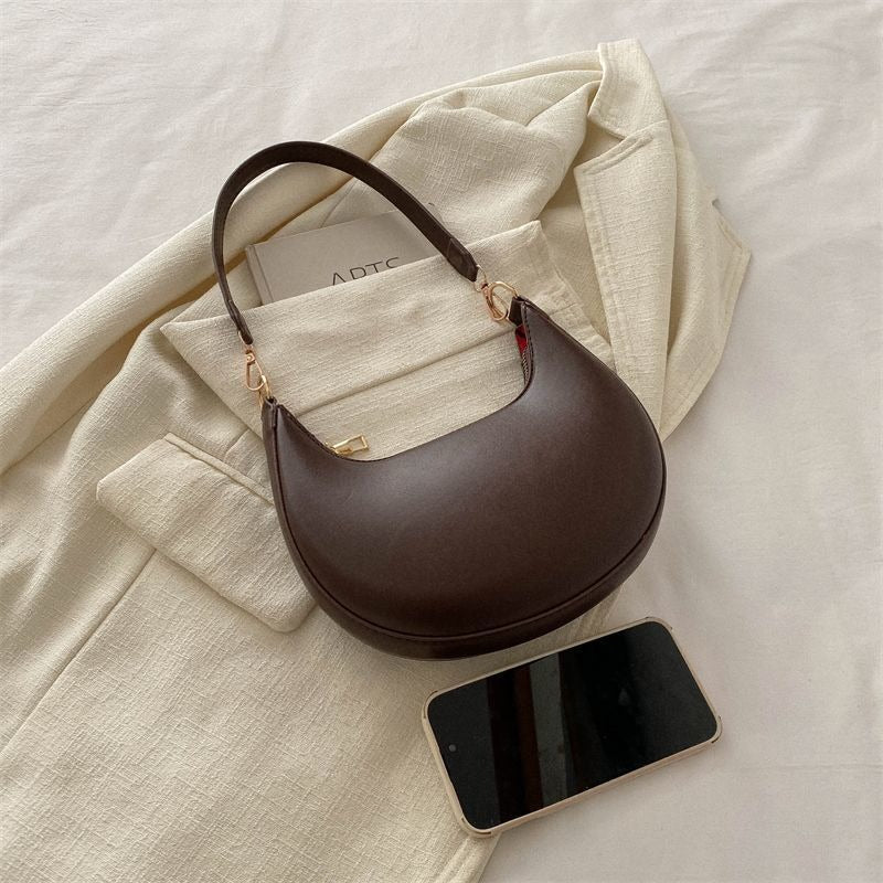 Women’s Textured Crescent Shoulder Bag