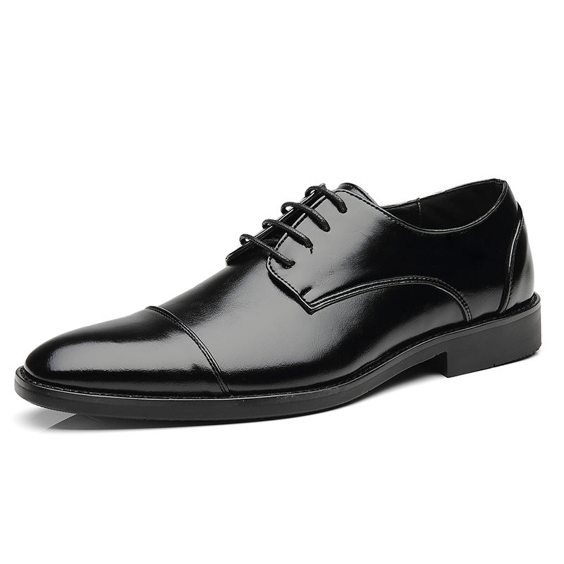 Chaussures habillées Richelieu à bout pointu pour hommes – Chaussures formelles en cuir synthétique