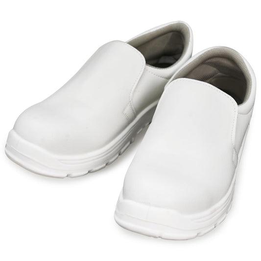 Men's Cleanroom Steel Toe Anti-Static Safety Shoes – White Work Shoes