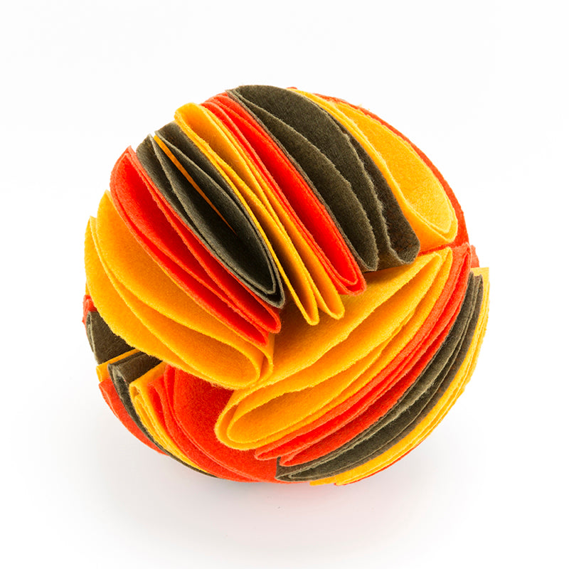 Balle reniflard pliable pour chien | Jouet d'entraînement QI et d'alimentation | 15 cm et 20 cm