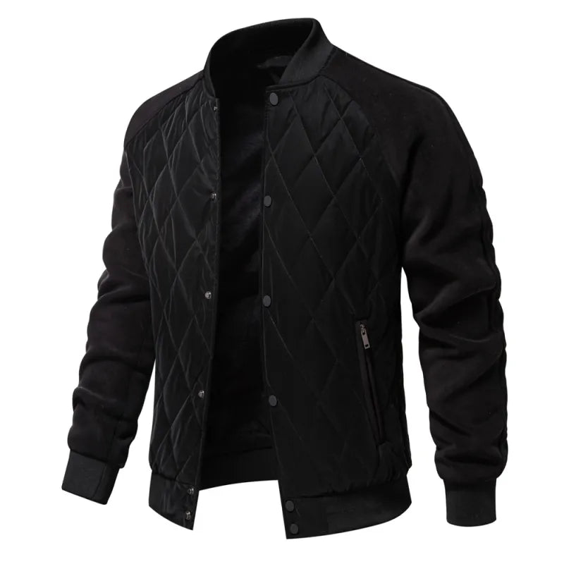 Veste Homme Matelassée Doublée Polaire Épaisse | Manteau d'Hiver Chaud