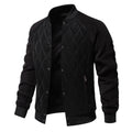Herren Patchwork Dicke Fleece-gefütterte Jacke | Warmer Wintermantel