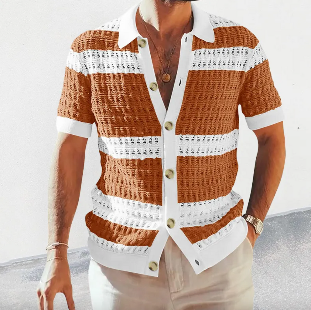 Men's Summer Collar Shirt – Smart Casual Button-Up in Multiple Colours | M–2XL