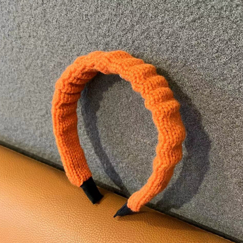 Retro Woolen Headband for Women – 8 Colours