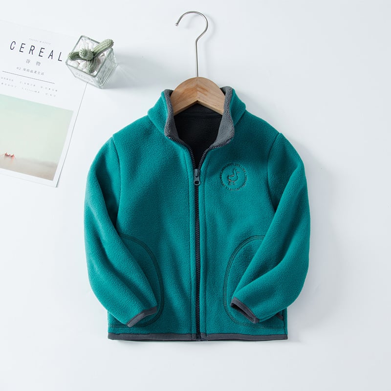 Kids' Hooded Polar Fleece Cardigan Set