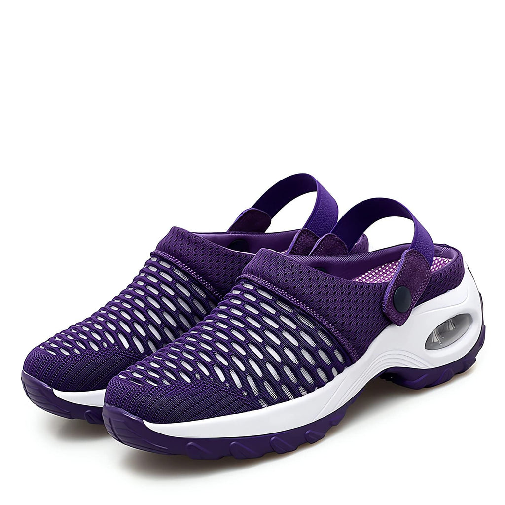 Damen Luftkissen Orthopädische Slipper – Weite Passform, Fußgewölbestütze, Laufsandalen