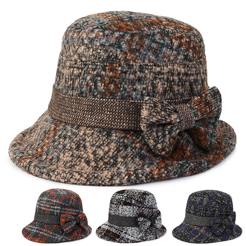 Women's Tweed Bucket Hat
