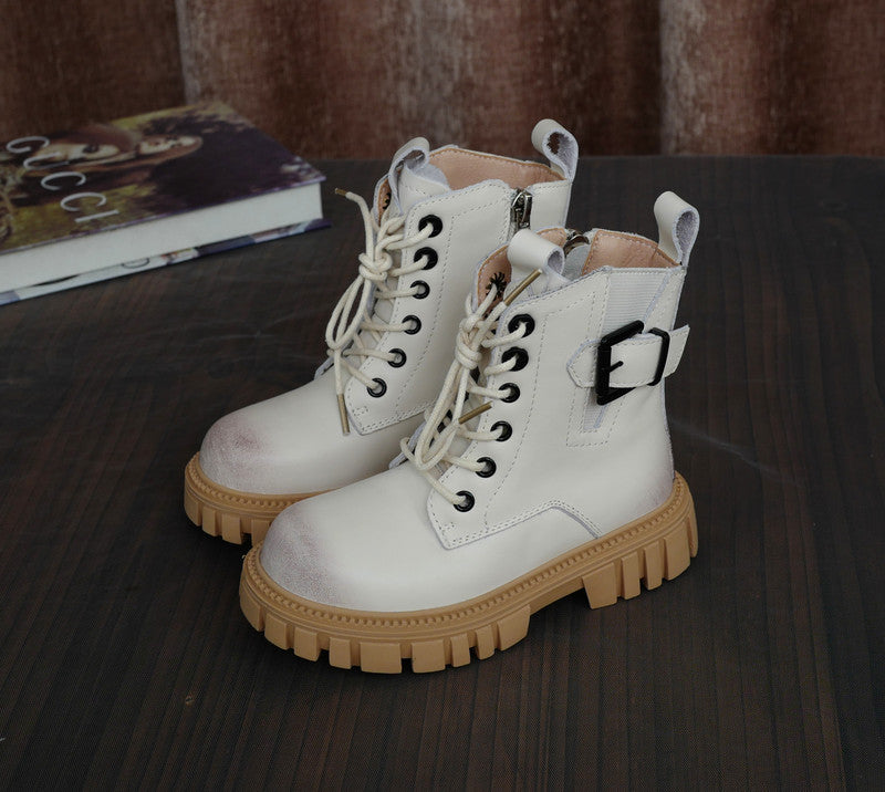 Kids Leather Martin Boots