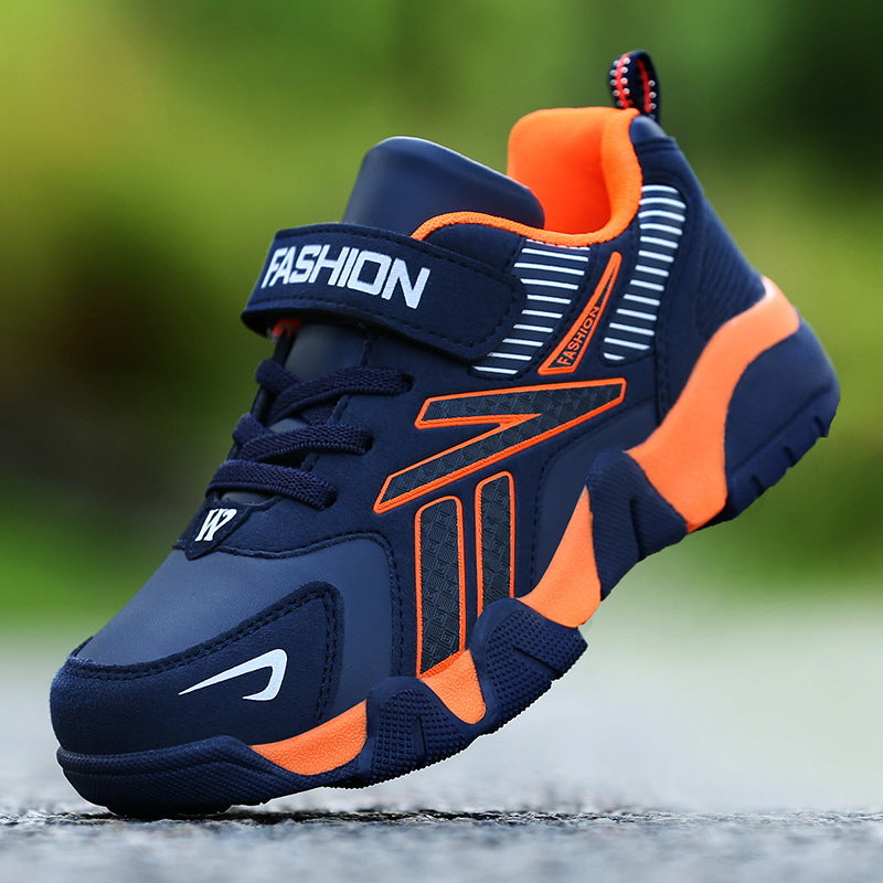 Kids' Casual Leather-Look Trainers