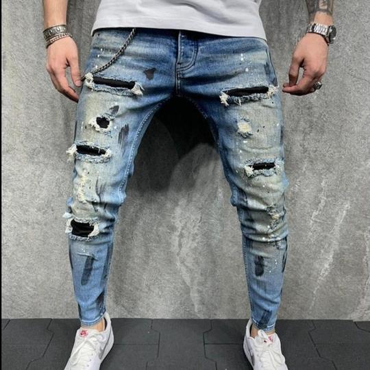Women's Distressed Stretch Skinny Jeans