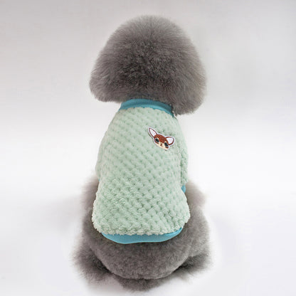Fleece Dog Leg Warmers — Warm Knit Paw Protectors for Small Dogs & Puppies
