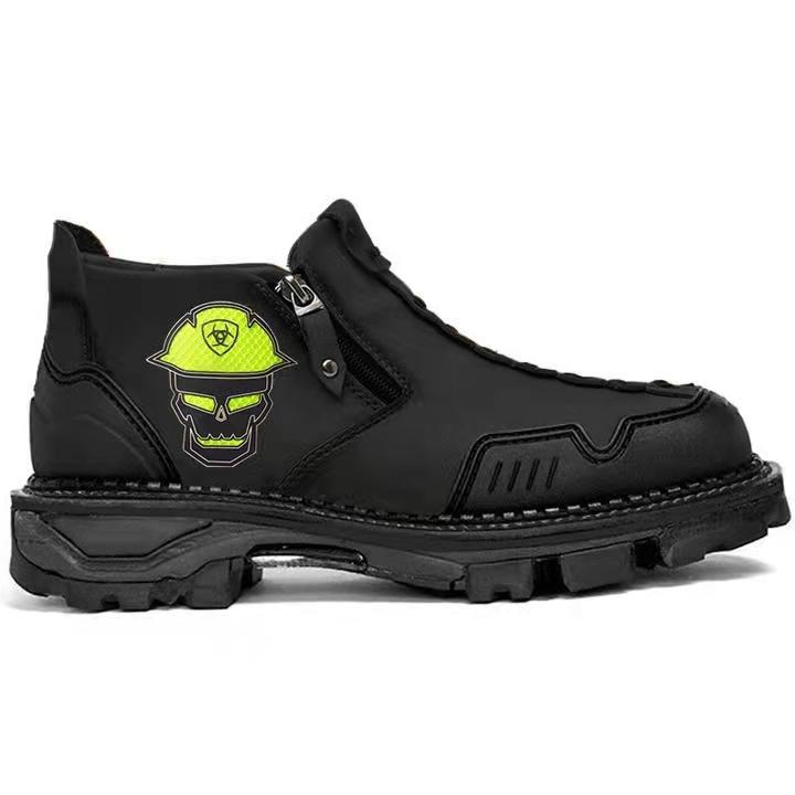 Men’s Skull Ankle Boots