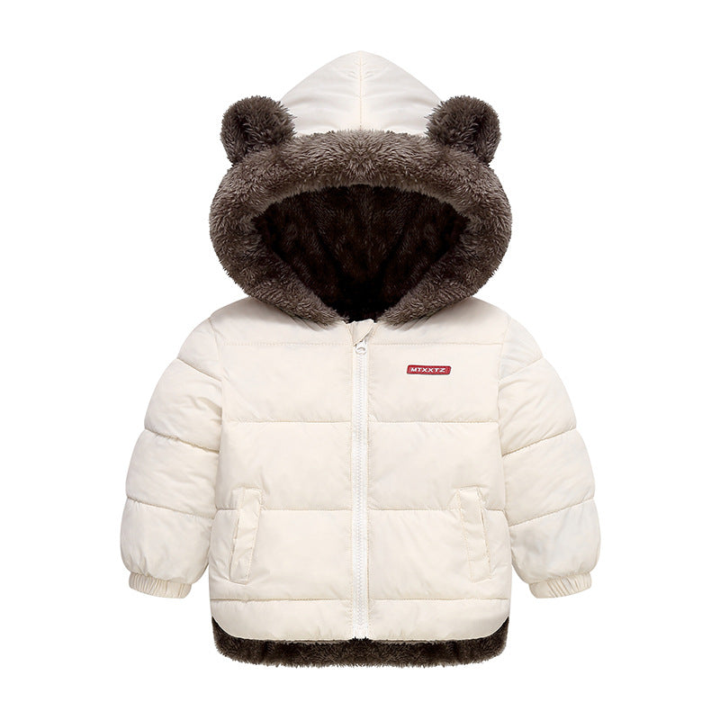 Kids' Hooded Fleece Winter Jacket