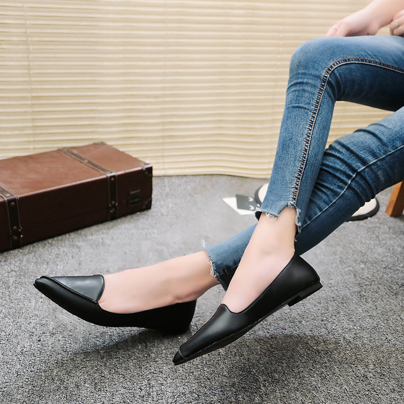 Spitze Slip-On-Ballerinas für Damen mit Streifenmuster