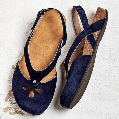 Ladies Casual Roman Buckle Sandals