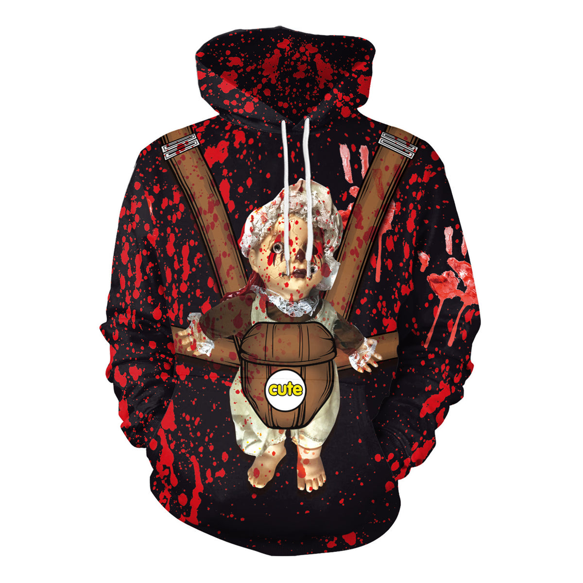 Halloween Hooded Sweatshirt – Unisex Graphic Hoodie for Parties & Events