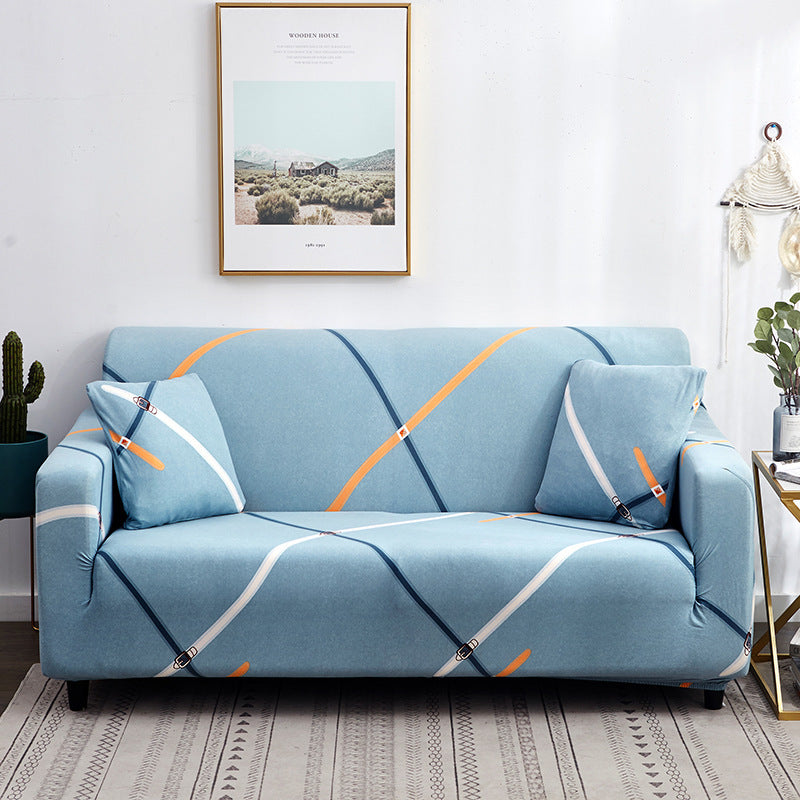 Geometric Stretch Sofa Cover