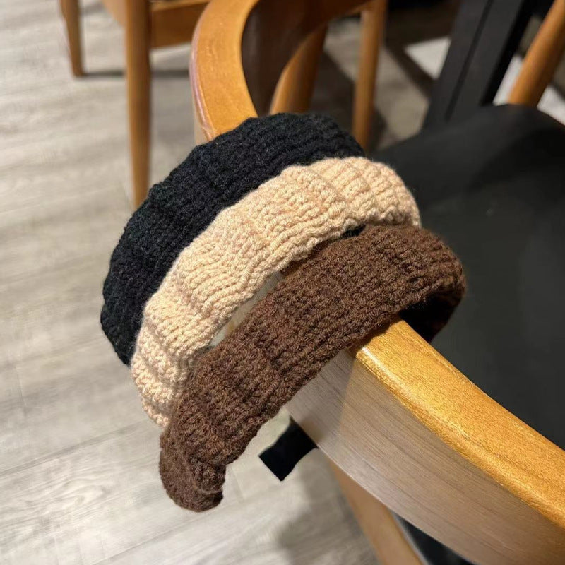 Retro Woolen Headband for Women – 8 Colours